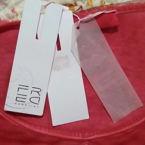 Fred Sabatier Dress Raspberry Red Flowing Shift Size 14 NWT - Picture 4 of 9